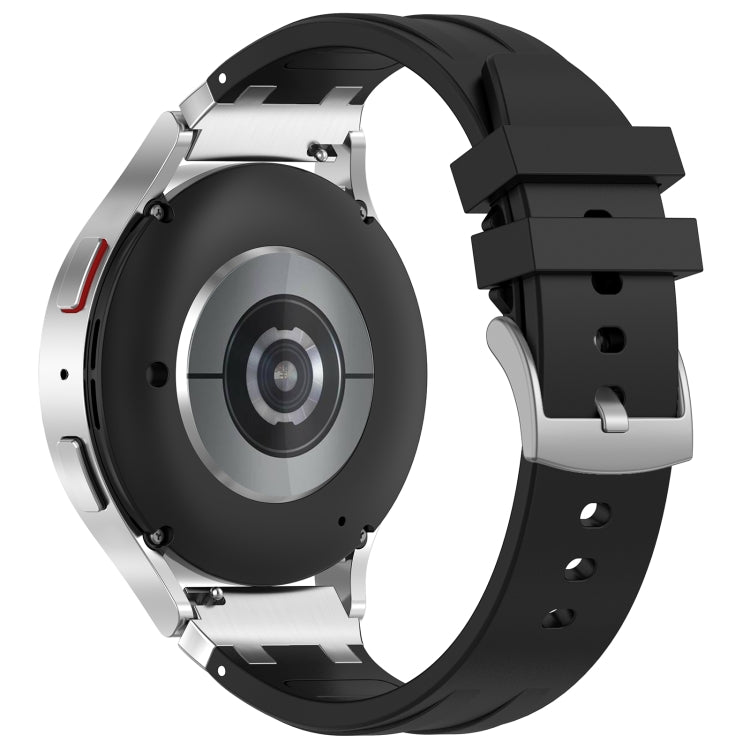 For Amazfit GTS 20mm Quick Release Silver Buckle Royal Silicone Watch Band(Black) - free shipping - PMC TechLife - Order now!