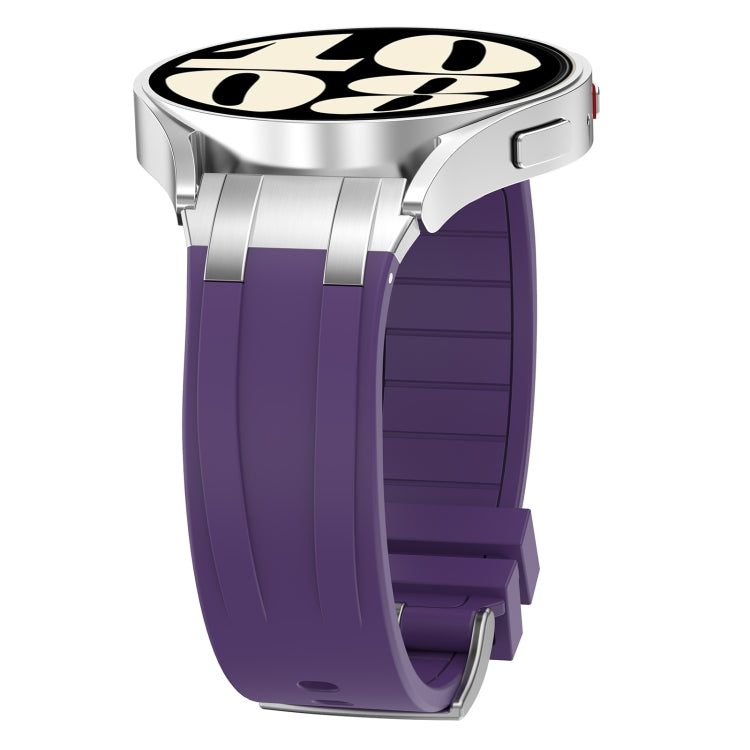 For Amazfit Bip 20mm Quick Release Silver Buckle Royal Silicone Watch Band(Purple) - free shipping - PMC TechLife - Order now!
