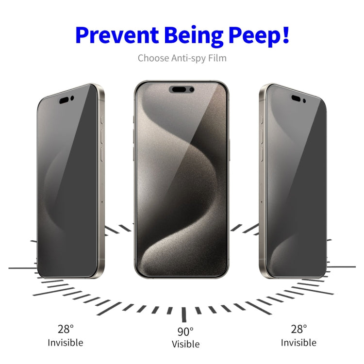 For iPhone 16 Pro ENKAY Hat-Prince 28 Degree Anti-peeping Privacy Tempered Glass Film - iPhone 16 Pro Tempered Glass by ENKAY | Online Shopping South Africa | PMC Jewellery | Buy Now Pay Later Mobicred