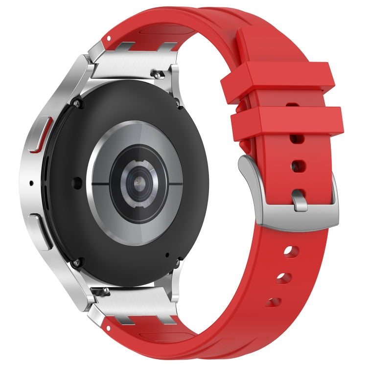 For Garmin Forerunner 265 22mm Quick Release Silver Buckle Royal Silicone Watch Band(Red) - free shipping - PMC TechLife - Order now!