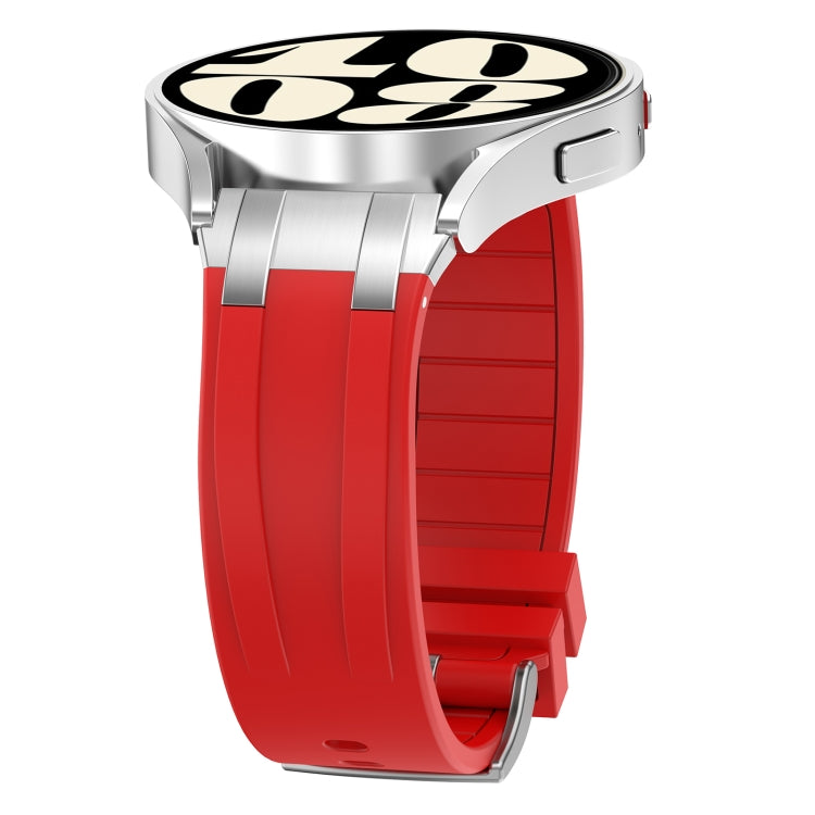 For Garmin Forerunner 265 22mm Quick Release Silver Buckle Royal Silicone Watch Band(Red) - free shipping - PMC TechLife - Order now!