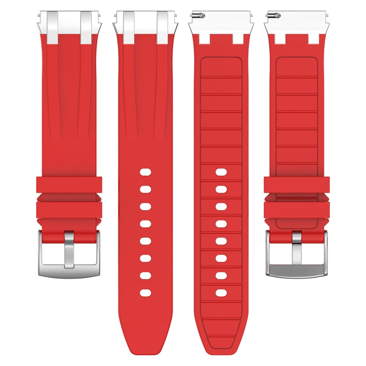 For Garmin Forerunner 265 22mm Quick Release Silver Buckle Royal Silicone Watch Band(Red) - free shipping - PMC TechLife - Order now!