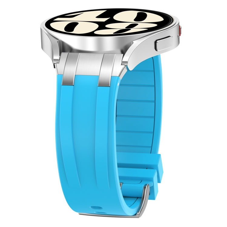 For Garmin Forerunner 255 22mm Quick Release Silver Buckle Royal Silicone Watch Band(Sky Blue) - free shipping - PMC TechLife - Order now!