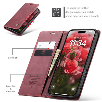 For iPhone 16 Pro Max CaseMe 013 Multifunctional Horizontal Flip Leather Phone Case(Red) - iPhone 16 Pro Max Cases by CaseMe | Online Shopping South Africa | PMC Jewellery | Buy Now Pay Later Mobicred