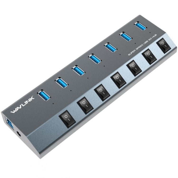 WAVLINK UH3076 5Gbps 7-port USB 3.0 Hub with Independent Switch and LED Indicator(AU Plug) - USB 3.0 HUB by WAVLINK | Online Shopping South Africa | PMC Jewellery | Buy Now Pay Later Mobicred