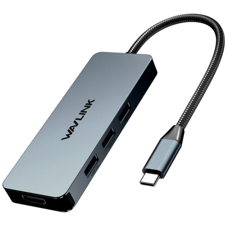 WAVLINK UHP3416 7-in-1 PD100W Charging SD / TF Card Reader 4K HD Type-C Docking Station(Grey) - USB HUB by WAVLINK | Online Shopping South Africa | PMC Jewellery | Buy Now Pay Later Mobicred