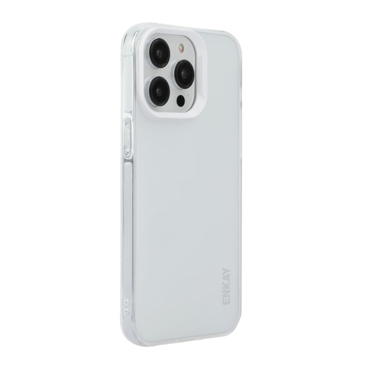 For iPhone 16 Pro ENKAY Hat-Prince Translucent Matte TPU Soft Phone Case(White) - iPhone 16 Pro Cases by ENKAY | Online Shopping South Africa | PMC Jewellery | Buy Now Pay Later Mobicred