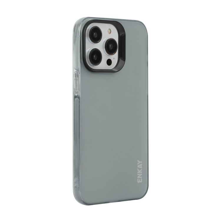 For iPhone 16 Pro ENKAY Hat-Prince Translucent Matte TPU Soft Phone Case(Grey) - iPhone 16 Pro Cases by ENKAY | Online Shopping South Africa | PMC Jewellery | Buy Now Pay Later Mobicred