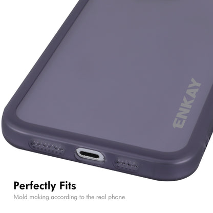 For iPhone 16 Pro Max ENKAY Hat-Prince Translucent Matte TPU Phone Case with Lens Film(White) - iPhone 16 Pro Max Cases by ENKAY | Online Shopping South Africa | PMC Jewellery | Buy Now Pay Later Mobicred