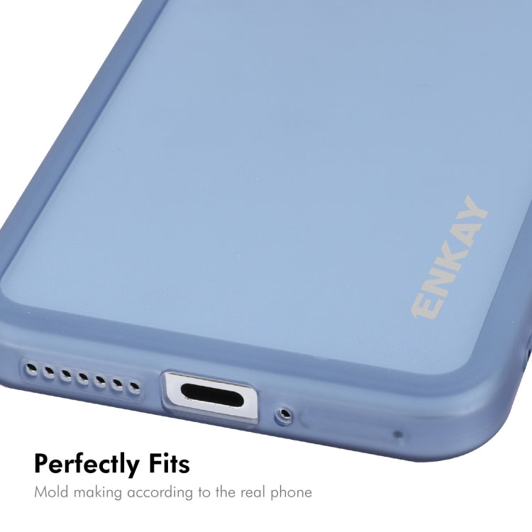 For Xiaomi 14 Pro ENKAY Hat-Prince Translucent Matte TPU Phone Case with Lens Film(White) - 14 Pro Cases by ENKAY | Online Shopping South Africa | PMC Jewellery | Buy Now Pay Later Mobicred