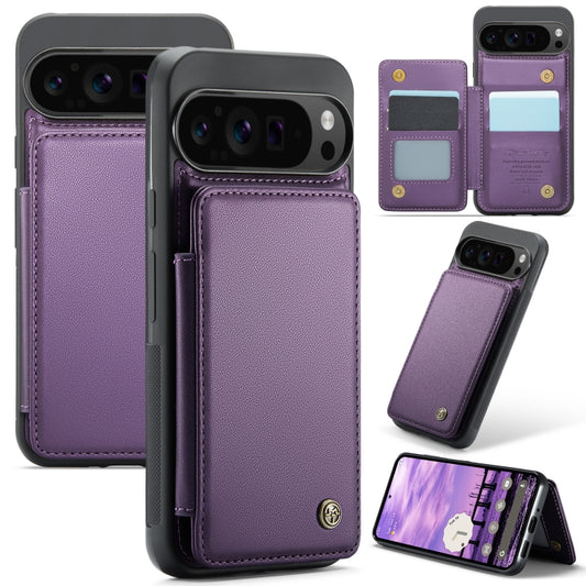 For Google Pixel 9 Pro XL CaseMe C22 Card Slots Holder RFID Anti-theft Phone Case(Purple) - Google Cases by CaseMe | Online Shopping South Africa | PMC Jewellery | Buy Now Pay Later Mobicred