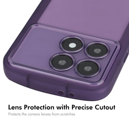 For Redmi K70 / K70 Pro ENKAY Hat-Prince Translucent Matte TPU Phone Case + 9H Big Arc Edge Glass Film(Purple) - K70 Pro Cases by ENKAY | Online Shopping South Africa | PMC Jewellery | Buy Now Pay Later Mobicred