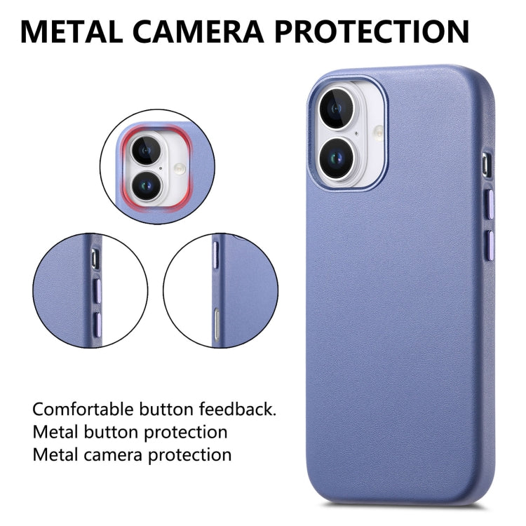 For iPhone 16 Pro Electroplated Metal Button Shockproof Phone Case(Blue) - iPhone 16 Pro Cases by PMC Jewellery | Online Shopping South Africa | PMC Jewellery | Buy Now Pay Later Mobicred