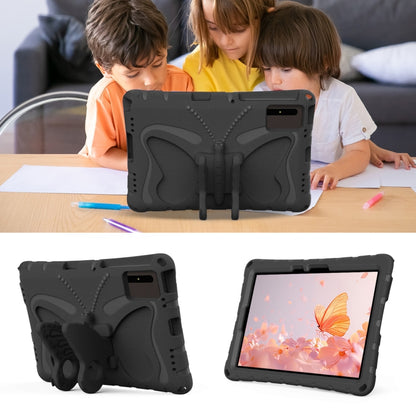 For Lenovo Tab M11 / Xiaoxin Pad 11 2024 Butterfly Bracket EVA Shockproof Tablet Case(Black) - Lenovo by PMC Jewellery | Online Shopping South Africa | PMC Jewellery | Buy Now Pay Later Mobicred