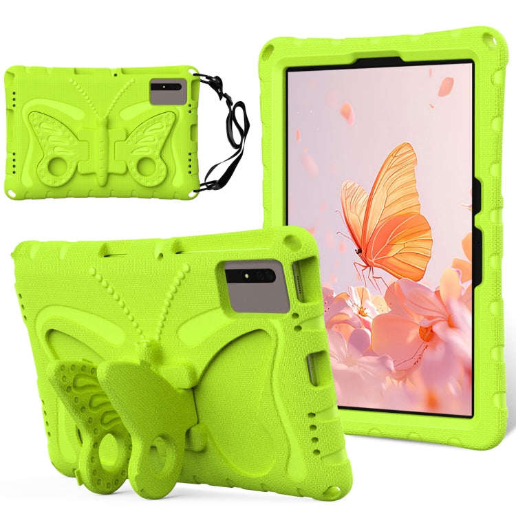 For Lenovo Tab M11 / Xiaoxin Pad 11 2024 Butterfly Bracket EVA Shockproof Tablet Case(Grass Green) - Lenovo by PMC Jewellery | Online Shopping South Africa | PMC Jewellery | Buy Now Pay Later Mobicred