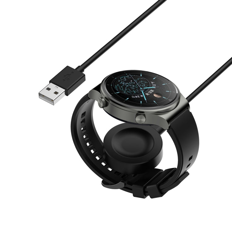 For Huawei Watch GT5 46mm USB Interface Split Type Smart Watch Charging Cable, Length: 1m(Black) - Charger by PMC TechLife | Online Shopping South Africa | PMC TechLife | Buy Now Pay Later Mobicred