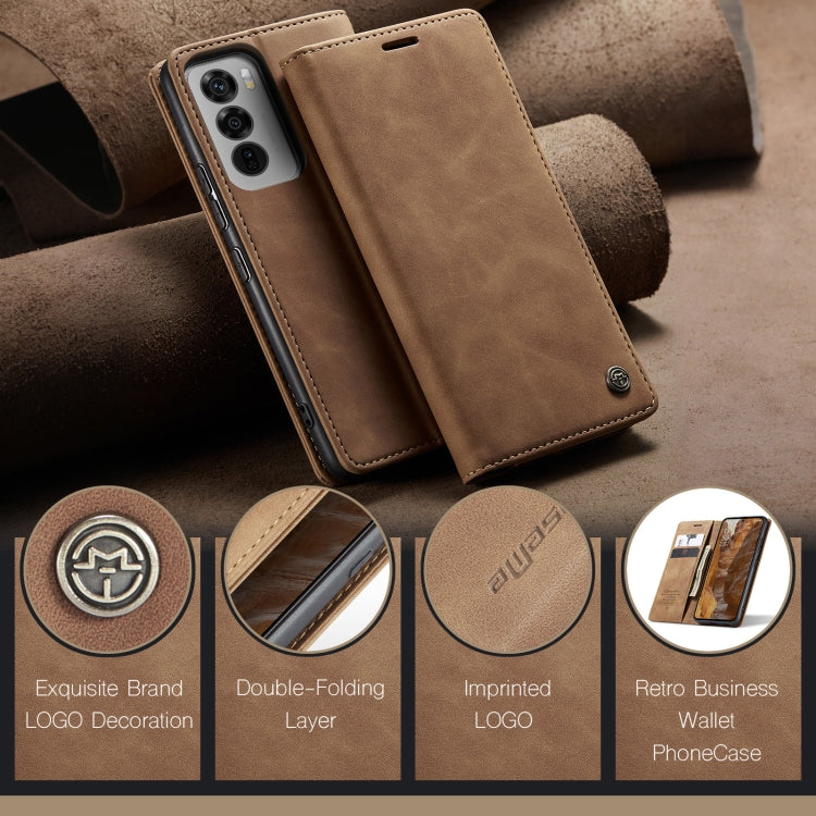 For OPPO Reno12 Pro 5G Global CaseMe 013 Multifunctional Horizontal Flip Leather Phone Case(Brown) - Reno12 Pro Cases by CaseMe | Online Shopping South Africa | PMC Jewellery | Buy Now Pay Later Mobicred