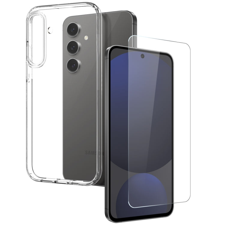 For Samsung Galaxy S25+ 5G NORTHJO TPU Case with Screen Film, Support Fingerprint Unlock(Transparent) - Galaxy S25+ 5G Cases by NORTHJO | Online Shopping South Africa | PMC Jewellery | Buy Now Pay Later Mobicred