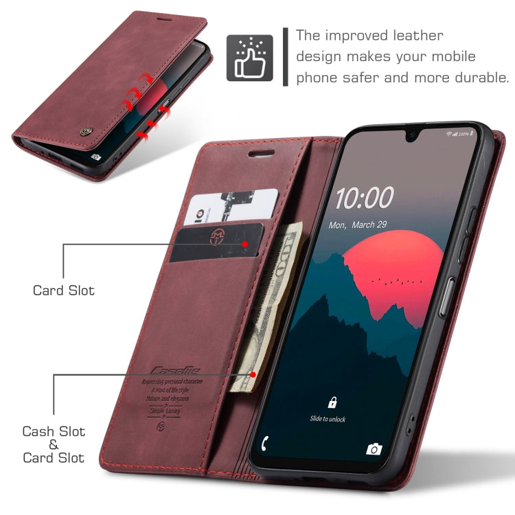 For Samsung Galaxy A16 5G CaseMe 013 Multifunctional Horizontal Flip Leather Phone Case(Red) - Galaxy Phone Cases by CaseMe | Online Shopping South Africa | PMC Jewellery | Buy Now Pay Later Mobicred