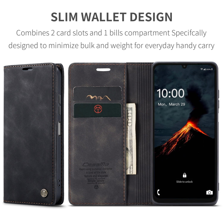 For Samsung Galaxy A06 CaseMe 013 Multifunctional Horizontal Flip Leather Phone Case(Black) - Galaxy Phone Cases by CaseMe | Online Shopping South Africa | PMC Jewellery | Buy Now Pay Later Mobicred