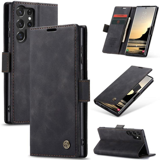 For Samsung Galaxy S25 Ultra 5G CaseMe 013 Multifunctional Horizontal Flip Leather Phone Case(Black) - Galaxy S25 Ultra 5G Cases by CaseMe | Online Shopping South Africa | PMC Jewellery | Buy Now Pay Later Mobicred