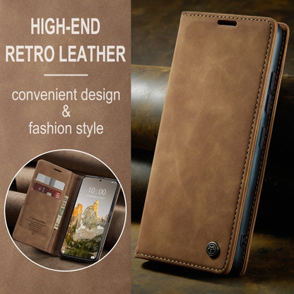 For Xiaomi 14T CaseMe 013 Multifunctional Horizontal Flip Leather Phone Case(Brown) - 14T Cases by CaseMe | Online Shopping South Africa | PMC Jewellery | Buy Now Pay Later Mobicred