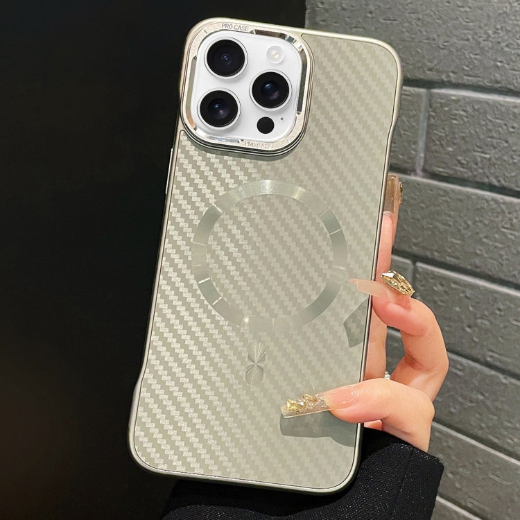 For iPhone 13 Pro Max AG Carbon Fiber Frameless MagSafe Phone Case(Grey) - iPhone 13 Pro Max Cases by PMc TechLife | Online Shopping South Africa | PMc TechLife | Buy Now Pay Later Mobicred