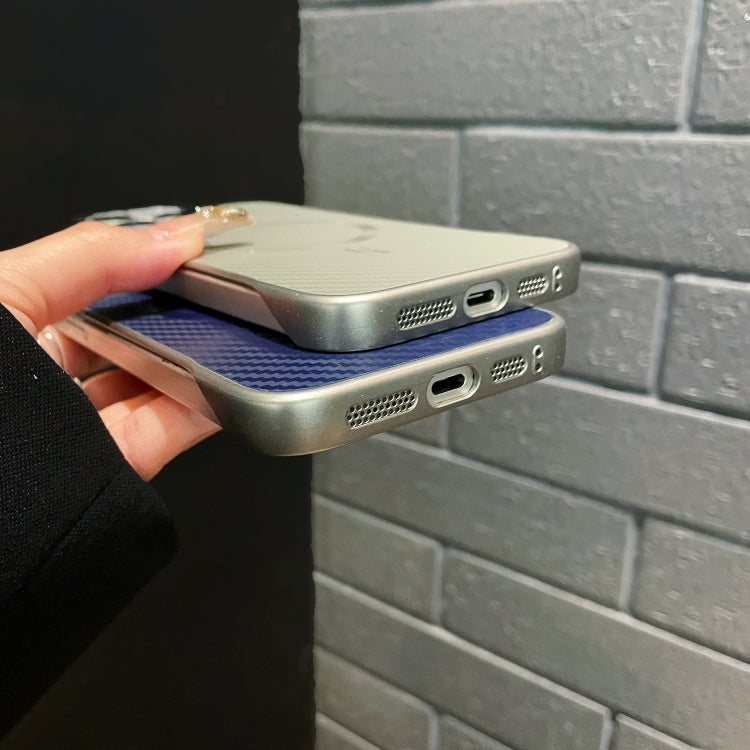 For iPhone 14 Pro AG Carbon Fiber Frameless MagSafe Phone Case(Gold) - iPhone 14 Pro Cases by PMc TechLife | Online Shopping South Africa | PMc TechLife | Buy Now Pay Later Mobicred