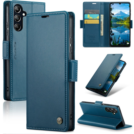 For Samsung Galaxy A16 5G CaseMe 023 Butterfly Buckle Litchi Texture RFID Anti-theft Leather Phone Case(Blue) - Galaxy Phone Cases by CaseMe | Online Shopping South Africa | PMC Jewellery | Buy Now Pay Later Mobicred