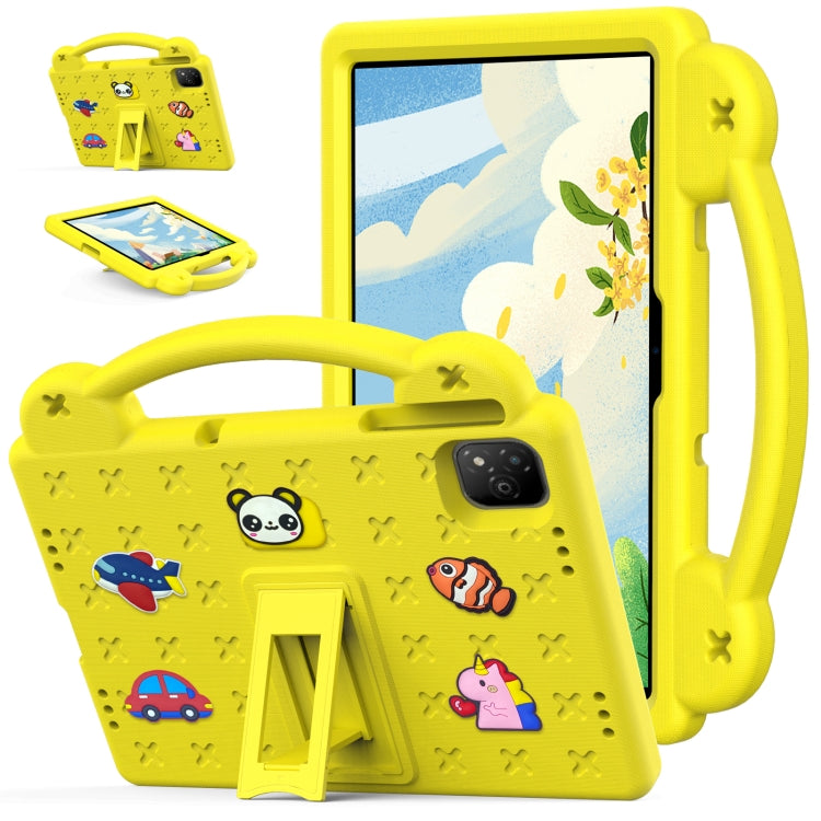 For Infinix Xpad 11 X1101 2024 Handle Kickstand Children EVA Shockproof Tablet Case(Yellow) - Others by PMC Jewellery | Online Shopping South Africa | PMC Jewellery | Buy Now Pay Later Mobicred