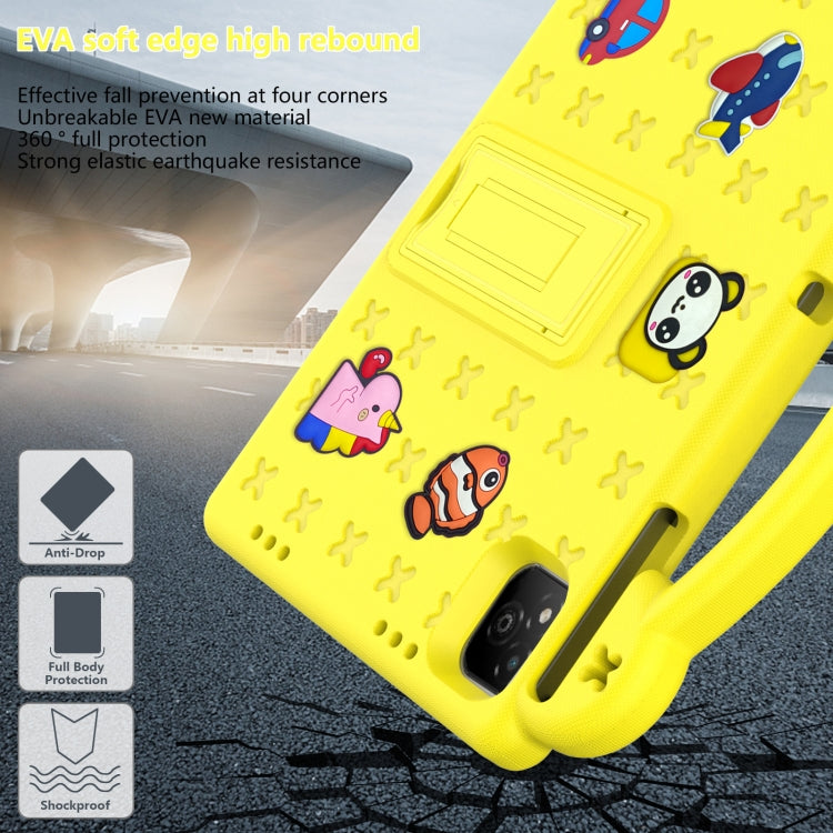 For Infinix Xpad 11 X1101 2024 Handle Kickstand Children EVA Shockproof Tablet Case(Yellow) - Others by PMC Jewellery | Online Shopping South Africa | PMC Jewellery | Buy Now Pay Later Mobicred