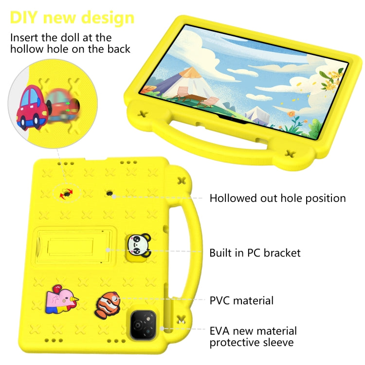 For Infinix Xpad 11 X1101 2024 Handle Kickstand Children EVA Shockproof Tablet Case(Yellow) - Others by PMC Jewellery | Online Shopping South Africa | PMC Jewellery | Buy Now Pay Later Mobicred