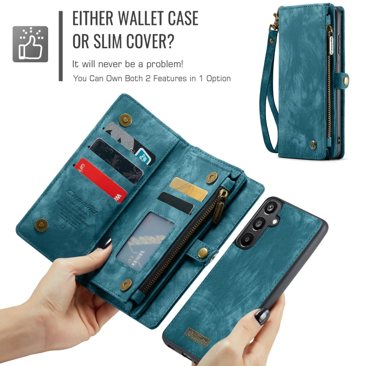 For Samsung Galaxy A16 5G CaseMe 008 Detachable Multifunctional Leather Phone Case(Blue) - Galaxy Phone Cases by CaseMe | Online Shopping South Africa | PMC Jewellery | Buy Now Pay Later Mobicred