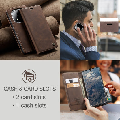 For Redmi Note 14 Pro 5G CaseMe 013 Multifunctional Horizontal Flip Leather Phone Case(Coffee) - Note 14 Pro Cases by CaseMe | Online Shopping South Africa | PMC Jewellery | Buy Now Pay Later Mobicred