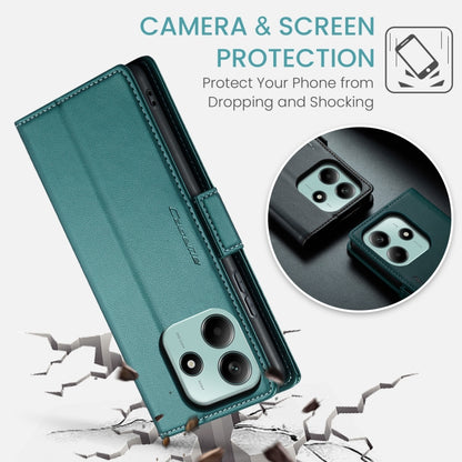 For Redmi Note 14 5G CaseMe 023 Butterfly Buckle Litchi Texture RFID Anti-theft Leather Phone Case(Green) - Note 14 Cases by CaseMe | Online Shopping South Africa | PMC Jewellery | Buy Now Pay Later Mobicred