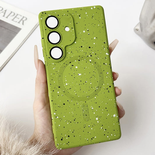 For Samsung Galaxy S25 5G Starry Sky TPU Shockproof MagSafe Phone Case(Green) - Galaxy S25 5G Cases by PMC Jewellery | Online Shopping South Africa | PMC Jewellery | Buy Now Pay Later Mobicred