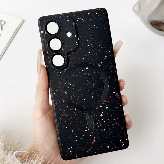 For Samsung Galaxy S25+ 5G Starry Sky TPU Shockproof MagSafe Phone Case(Black) - Galaxy S25+ 5G Cases by PMC Jewellery | Online Shopping South Africa | PMC Jewellery | Buy Now Pay Later Mobicred