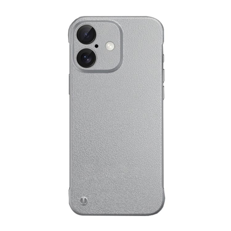 For iPhone 16 Plus Frameless Litchi Texture PC Phone Case(Titanium Silver) - iPhone 16 Plus Cases by PMc TechLife | Online Shopping South Africa | PMc TechLife | Buy Now Pay Later Mobicred