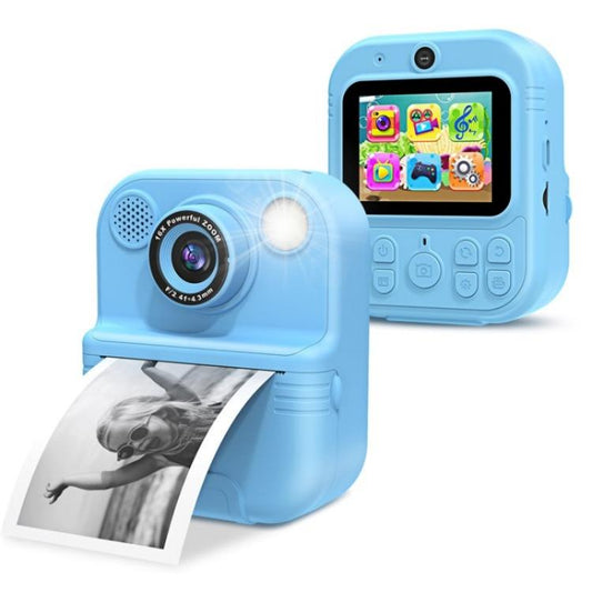 E8 2.4 Inch Screen Photo Printing Video Recorder Multifunctional Kids Dual Lens Camera(Blue) - Children Cameras by PMC Jewellery | Online Shopping South Africa | PMC Jewellery | Buy Now Pay Later Mobicred