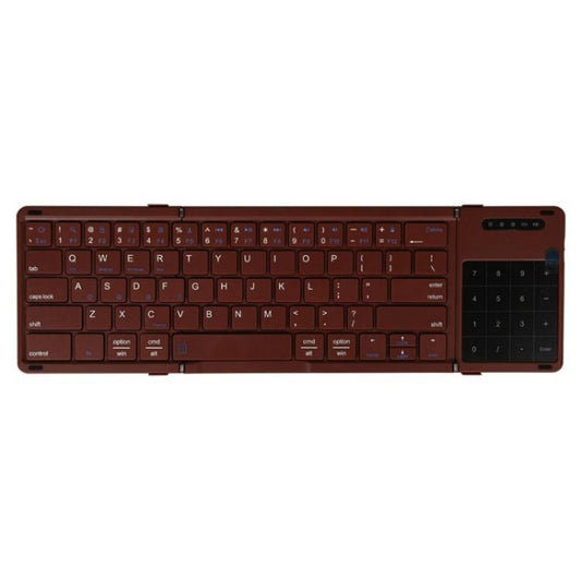 B077T Portable Foldable Wireless Bluetooth Keyboard With Touchpad - Wireless Keyboard by PMC Jewellery | Online Shopping South Africa | PMC Jewellery | Buy Now Pay Later Mobicred