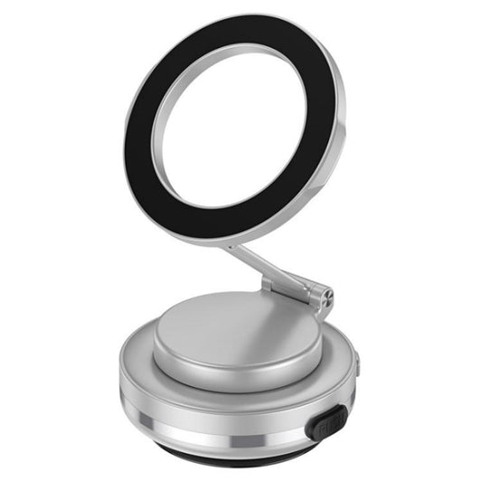 C7 Multifunctional Magnetic Phone Holder Rotatable Folding Auto Vacuum Suction Cup Phone Holder(Silver) - Wireless Charger Holders by PMC Jewellery | Online Shopping South Africa | PMC Jewellery | Buy Now Pay Later Mobicred