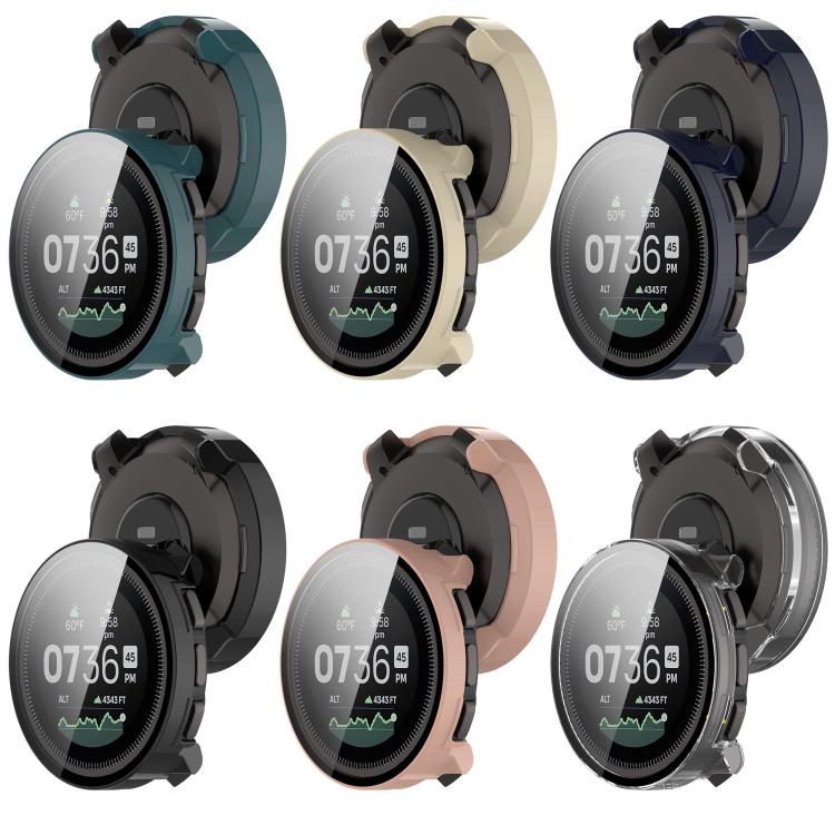 For Suunto Vertical Tempered Film Integrated PC Watch Protective Case(Black) - Watch Case by PMC TechLife | Online Shopping South Africa | PMC TechLife | Buy Now Pay Later Mobicred
