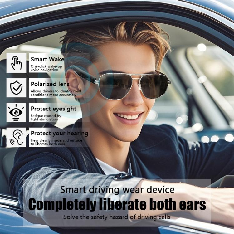 GS02 Smart Glasses, Support Voice Assistant / Bluetooth Call / Remote Control Photography(Brown) - free shipping - PMC TechLife - Order now!