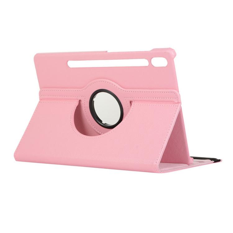 For Samsung Galaxy Tab S10 Ultra / S9 Ultra ENKAY 360 Degree Rotation Litchi Leather Smart Tablet Case(Pink) - free shipping - PMc TechLife - Order now!