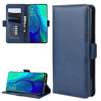 Dual-side Magnetic Buckle Horizontal Flip Leather Case for OPPO Reno 10x Zoom, with Holder & Card Slots & Wallet & Photo Frame(Dark Blue) - OPPO Cases by PMC Jewellery | Online Shopping South Africa | PMC Jewellery | Buy Now Pay Later Mobicred