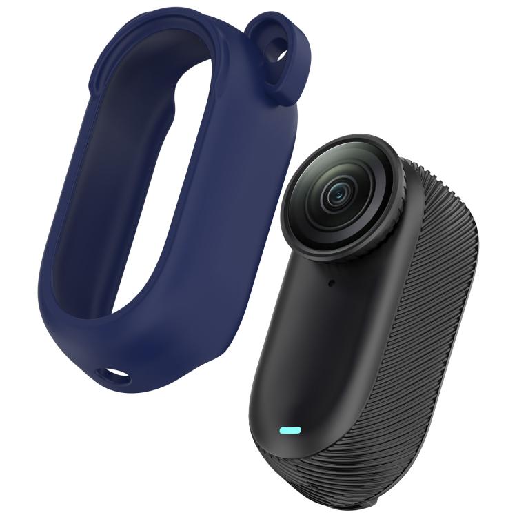 For Insta 360 Go 3S / Go 3  Solid Color Silicone Protective Case(Dark Blue) - free shipping - PMC TechLife - Order now!