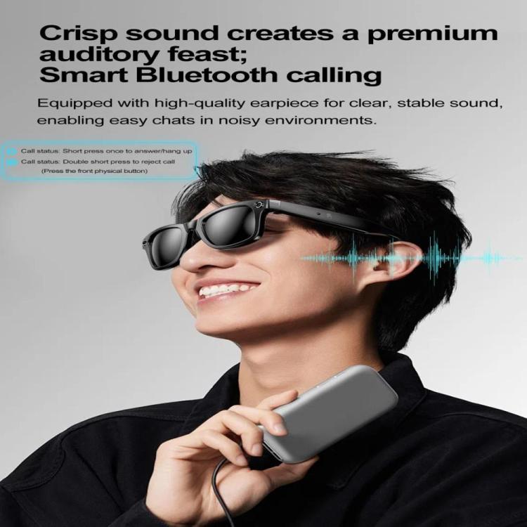 W600 Smart Glasses, Support AI Conversation / AI Photo Recognition / Bluetooth Call(Black) - Smart Glasses by PMC TechLife | Online Shopping South Africa | PMC TechLife | Buy Now Pay Later Mobicred
