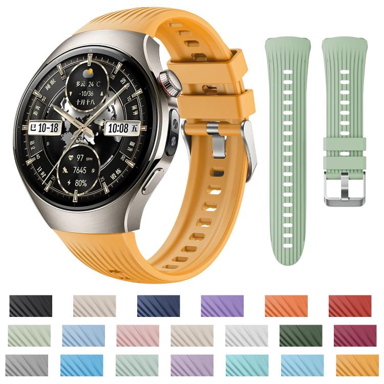For Huawei Watch 5 42mm Vertical Silicone Watch Band(Wine Red) - free shipping - PMC TechLife - Order now!