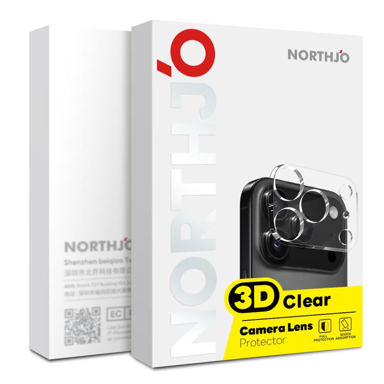 For iPhone 17 2pcs NORTHJO Camera Lens Protector 3D HD Tempered Glass Film(Clear) - iPhone 17 Tempered Glass by NORTHJO | Online Shopping South Africa | PMC TechLife | Buy Now Pay Later Mobicred