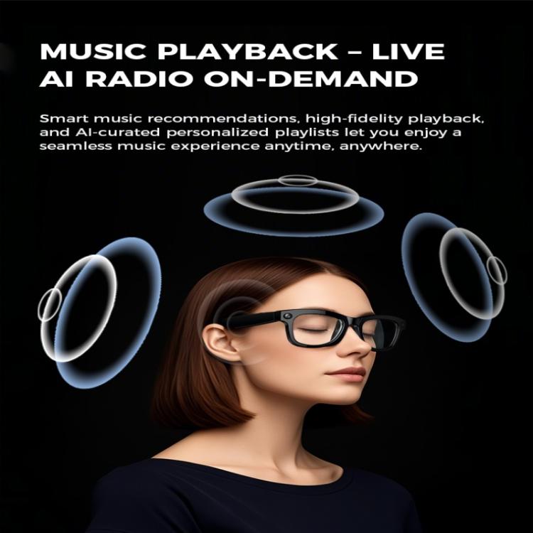 M01 Smart Glasses, with HD Camera, Support Bluetooth Call, AI Intelligent Translation(Black) - Smart Glasses by PMC TechLife | Online Shopping South Africa | PMC TechLife | Buy Now Pay Later Mobicred